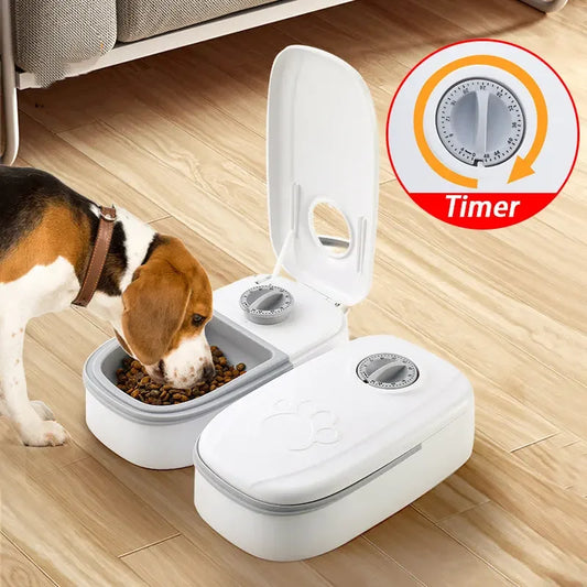 Pet Automatic Timing Feeder Detachable Large Capacity Dog Dry Food Dispenser Smart  Food Feeder Timed for Dogs